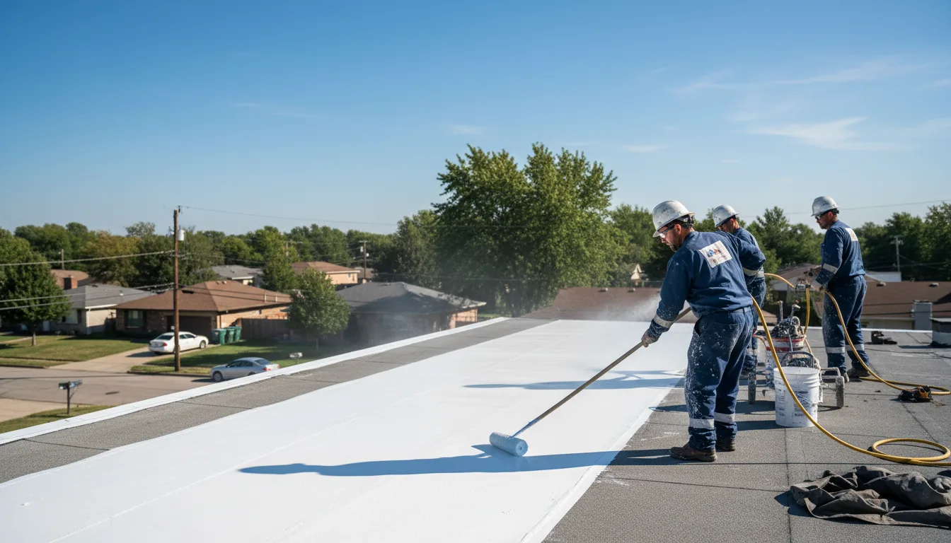 Commercial roof coating in Von Ormy, TX near me